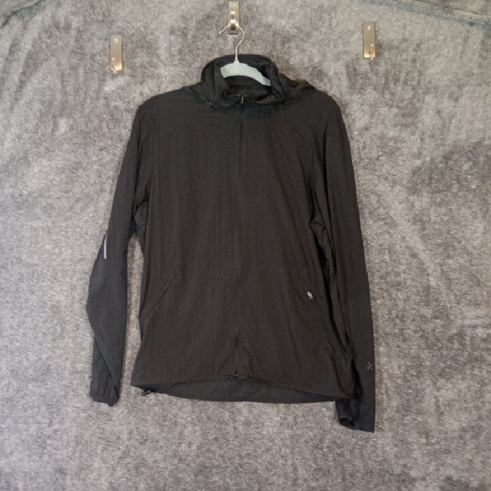 Lululemon Mens Active Jacket DWR Black Packable Lightweight Outdoors Med